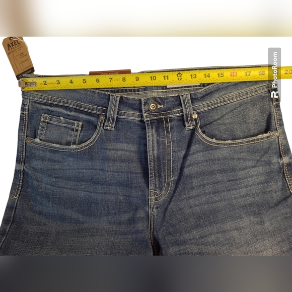 T.K. Axel Men Slim Boot Cut Jeans Stretch Medium Blue Size W 36 X L 30(AXMB0074) - Picture 11 of 13